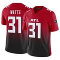 A.Falcons #31 Xavier Watts Player Red Vapor F.U.S.E. Limited Home Game Edoa Stitched Jerseys