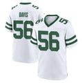 NY.Jets #56 Demario Davis Player White Legacy Home Game Edoa Stitched Jerseys