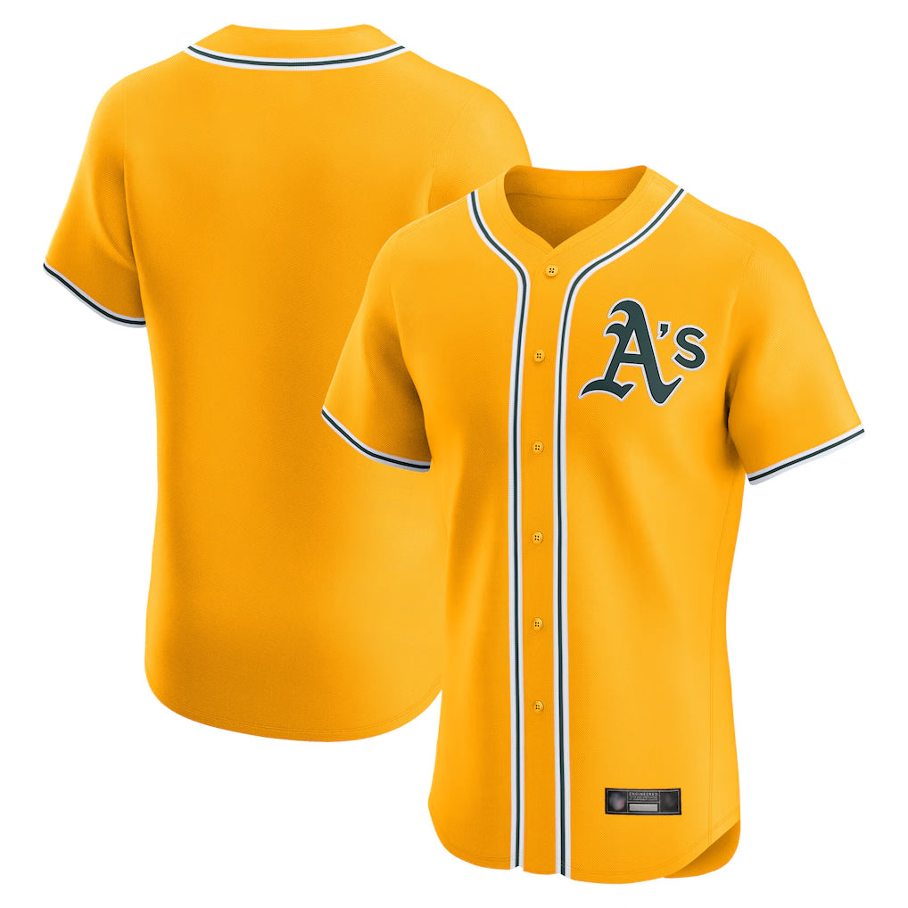 Athletics ## Athletics Blank Player Gold Limited Elite Home Game Edoa Stitched Jerseys
