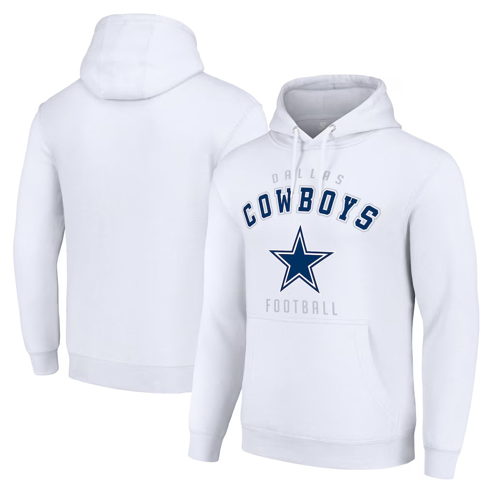 D.Cowboys ## Cowboys Blank Player White Pullover Hoodies Limited Edoa Stitched Jerseys