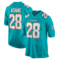 M.Dolphins #28 De'Von Achane Player Aqua Home Game Edoa Stitched Jerseys