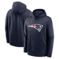 NE.Patriots ## Patriots Blank Player Navy LOGO Pullover Hoodies Home Game Edoa Stitched Jerseys
