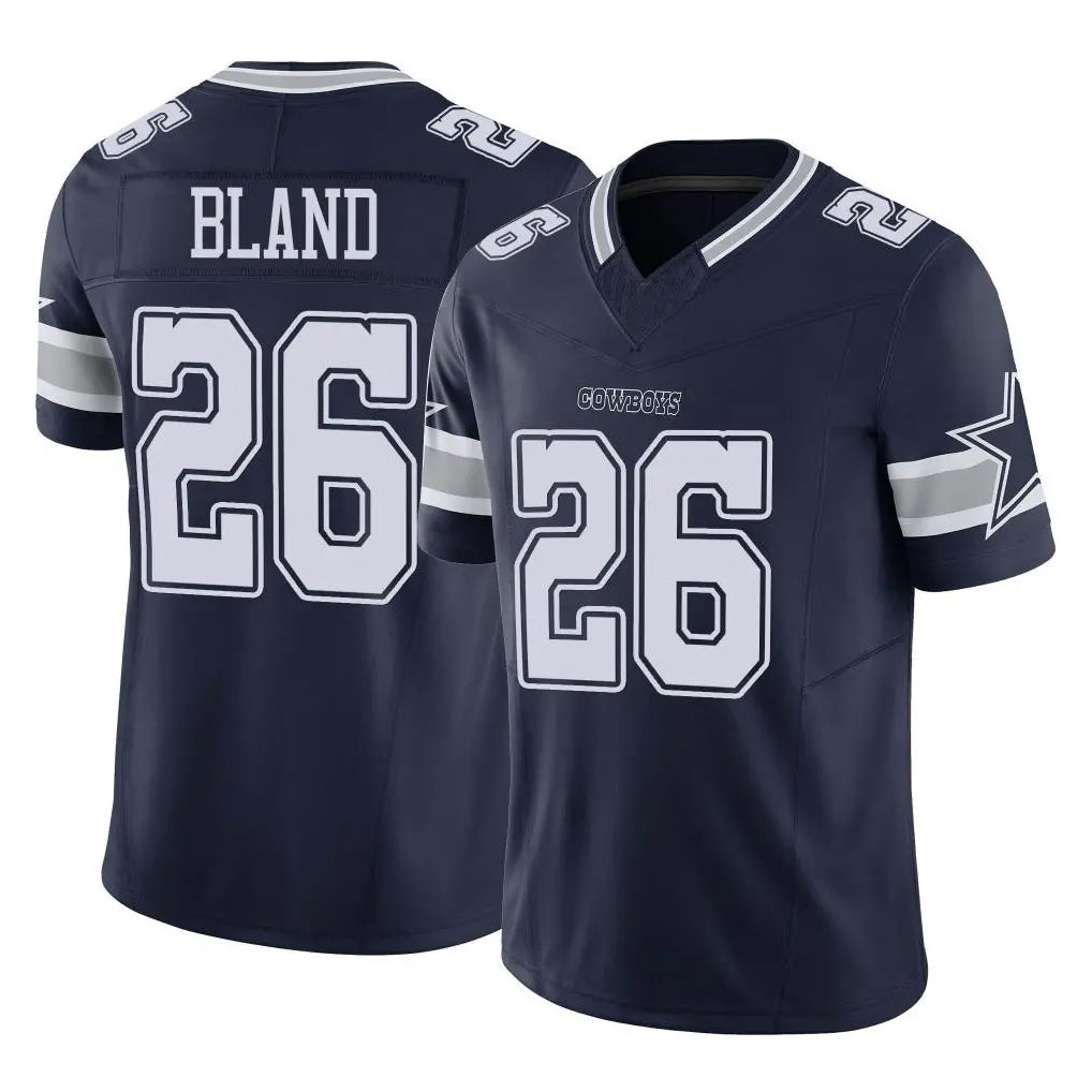 D.Cowboys #26 DaRon Bland Player Navy Limited Vapor F.U.S.E. Home Game Edoa Stitched Jerseys