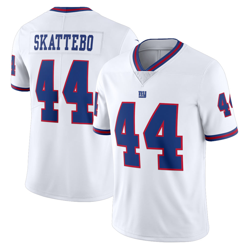 NY.Giants #44 Cam Skattebo Player White Color Rush Home Game Edoa Stitched Jerseys