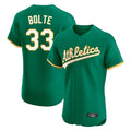 Athletics #33 Henry Bolte Player Kelly Green Limited Elite Home Game Edoa Stitched Jerseys