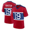 NY.Giants #19 Jameis Winston Player Red Century Home Game Edoa Stitched Jerseys