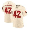 A.Cardinals #42 Dadrion Taylor-Demerson Player Cream Rivalries Collection Game Edoa Stitched Jerseys