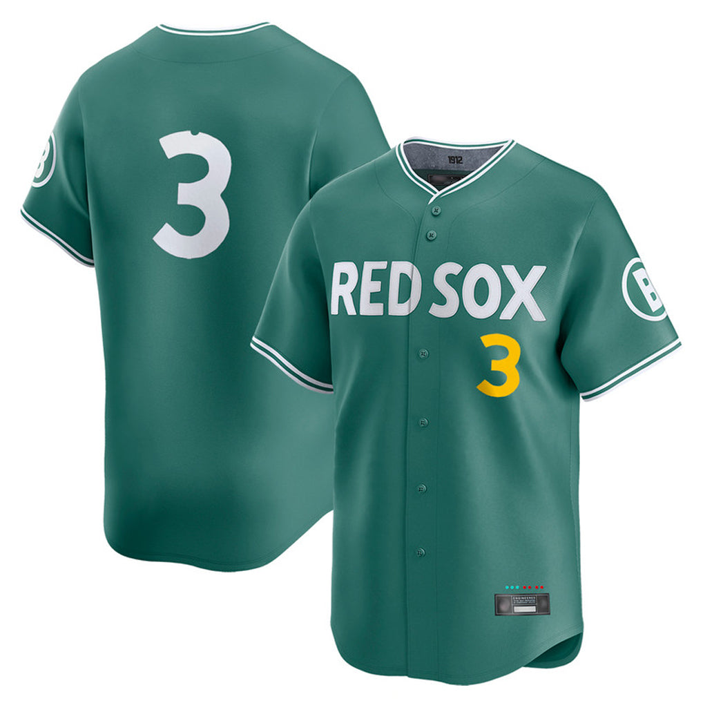 B.Red Sox #3 Ceddanne Rafaela Player Green City Connect Limited Home Game Edoa Stitched Jerseys