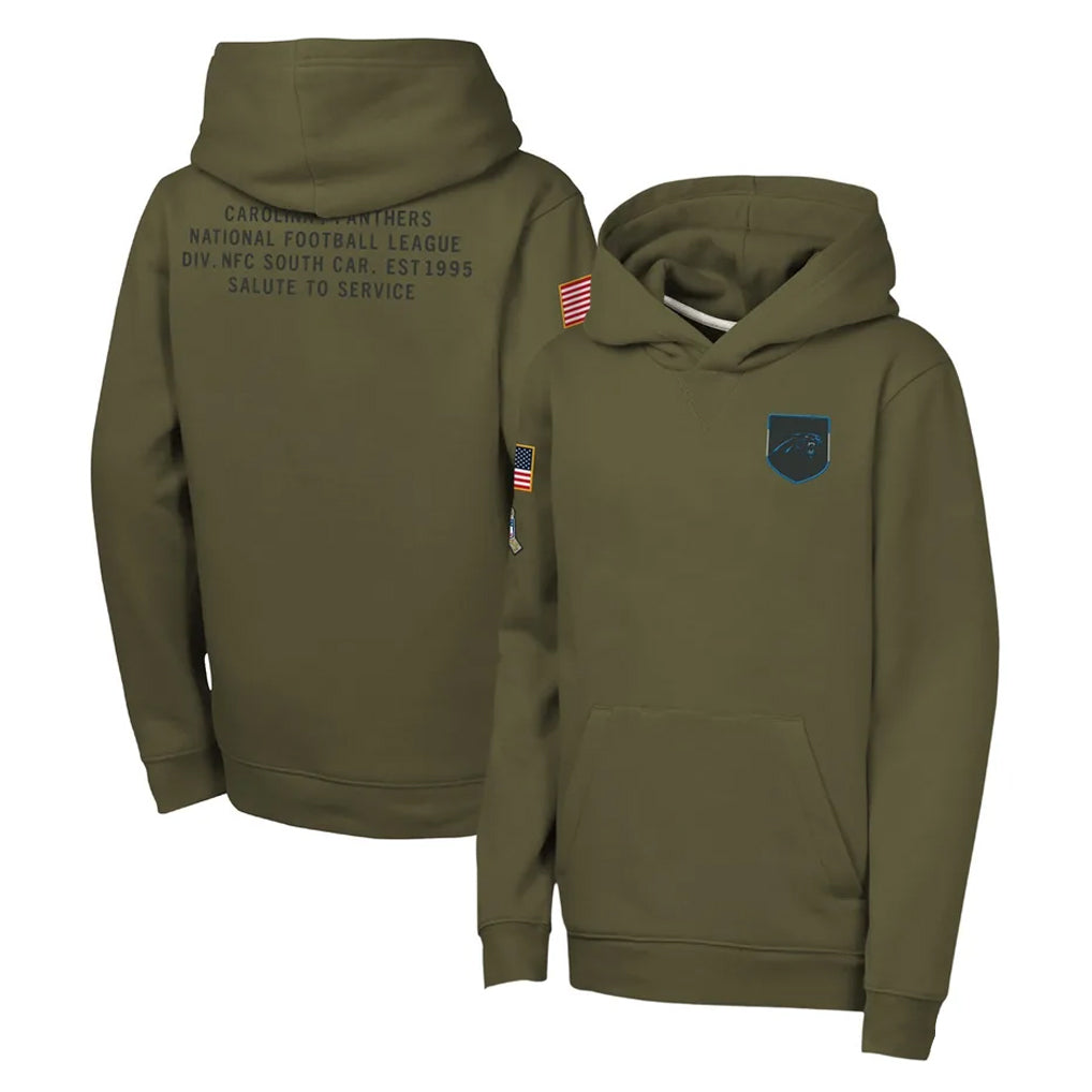 C.Panthers ## Panthers Blank Player Olive Salute to Service Hoodies Game Edoa Stitched Jerseys