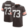 C.Browns #73 Joe Thomas Player Brown Home Game Edoa Stitched Jerseys