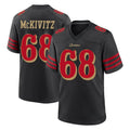 SF.49ers #68 Colton McKivitz Player Black Rivalries Collection Home Game Edoa Stitched Jerseys