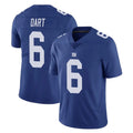 NY.Giants #6 Jaxson Dart Player Royal Limited Vapor Untouchable Home Game Edoa Stitched Jerseys