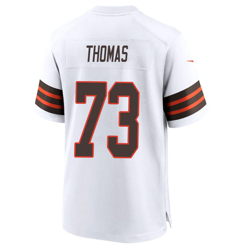 C.Browns #73 Joe Thomas Player White Alternate Home Game Edoa Stitched Jerseys