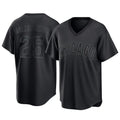 C.Cubs #25 Mois¨¦s Ballesteros Player Black T-shirt Home Game Edoa Stitched Jerseys