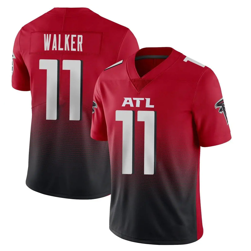 A.Falcons #11 Jalon Walker Player Red Vapor Untouchable Limited Home Game Edoa Stitched Jerseys