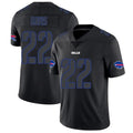 B.Bills #22 Ray Davis Player Limited Black Impact Edoa Stitched Jerseys