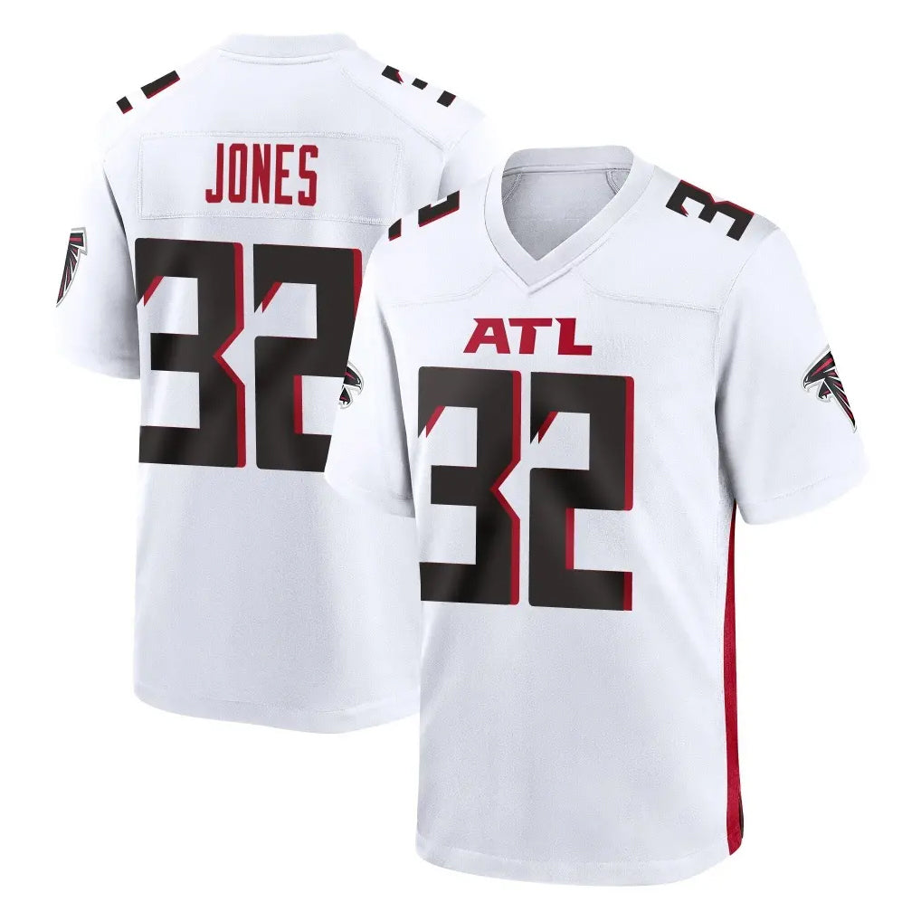 A.Falcons #32 Cash Jones Player White Home Game Edoa Stitched Jerseys