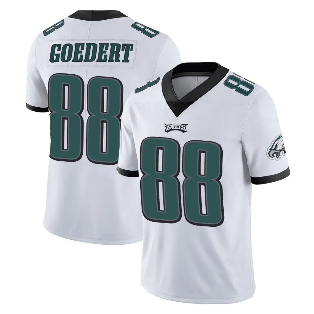 P.Eagles #88 Dallas Goedert Player White Limited Vapor Untouchable Home Game Edoa Stitched Jerseys