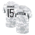 C.Bears #15 Rome Odunze Player Arctic Camo Salute to Service Performance T-Shirt Limited Edoa Stitched Jerseys