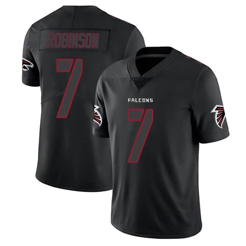 A.Falcons #7 Bijan Robinson Player Black Impact Limited Edoa Stitched Jerseys
