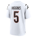 C.Bengals #5 Tee Higgins Player White Home Game Edoa Stitched Jerseys