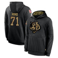 C.Bengals #71 Amarius Mims Player Black Salute to Service Pullover Hoodies Limited Edoa Stitched Jerseys