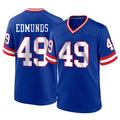 NY.Giants #49 Tremaine Edmunds Player Royal Classic Home Game Edoa Stitched Jerseys