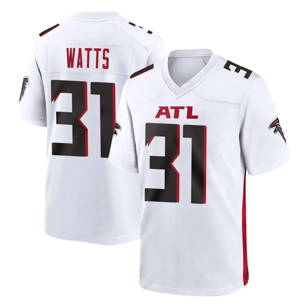 A.Falcons #31 Xavier Watts Player White Home Game Edoa Stitched Jerseys