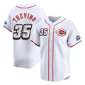 C.Reds #35 Jose Trevino Player White Speedway Classic Home Limited Edoa Stitched Jerseys