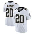 NO.Saints #20 Pete Werner Player White Limited Vapor Untouchable Home Game Edoa Stitched Jerseys