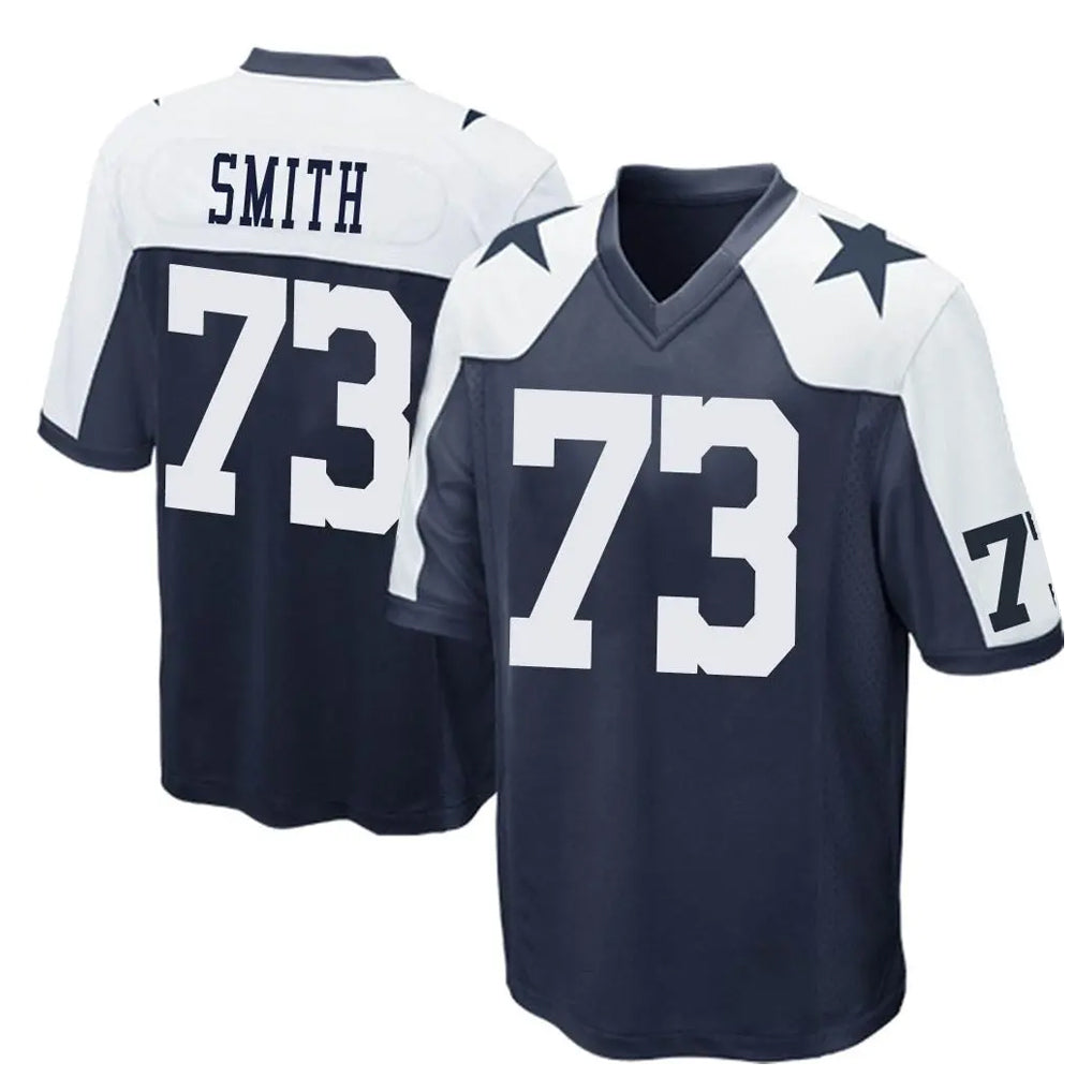 D.Cowboys #73 Tyler Smith Player Navy-White Alternate Home Game Edoa Stitched Jerseys