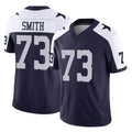 D.Cowboys #73 Tyler Smith Player Navy-White Limited Alternate Vapor F.U.S.E. Home Game Edoa Stitched Jerseys