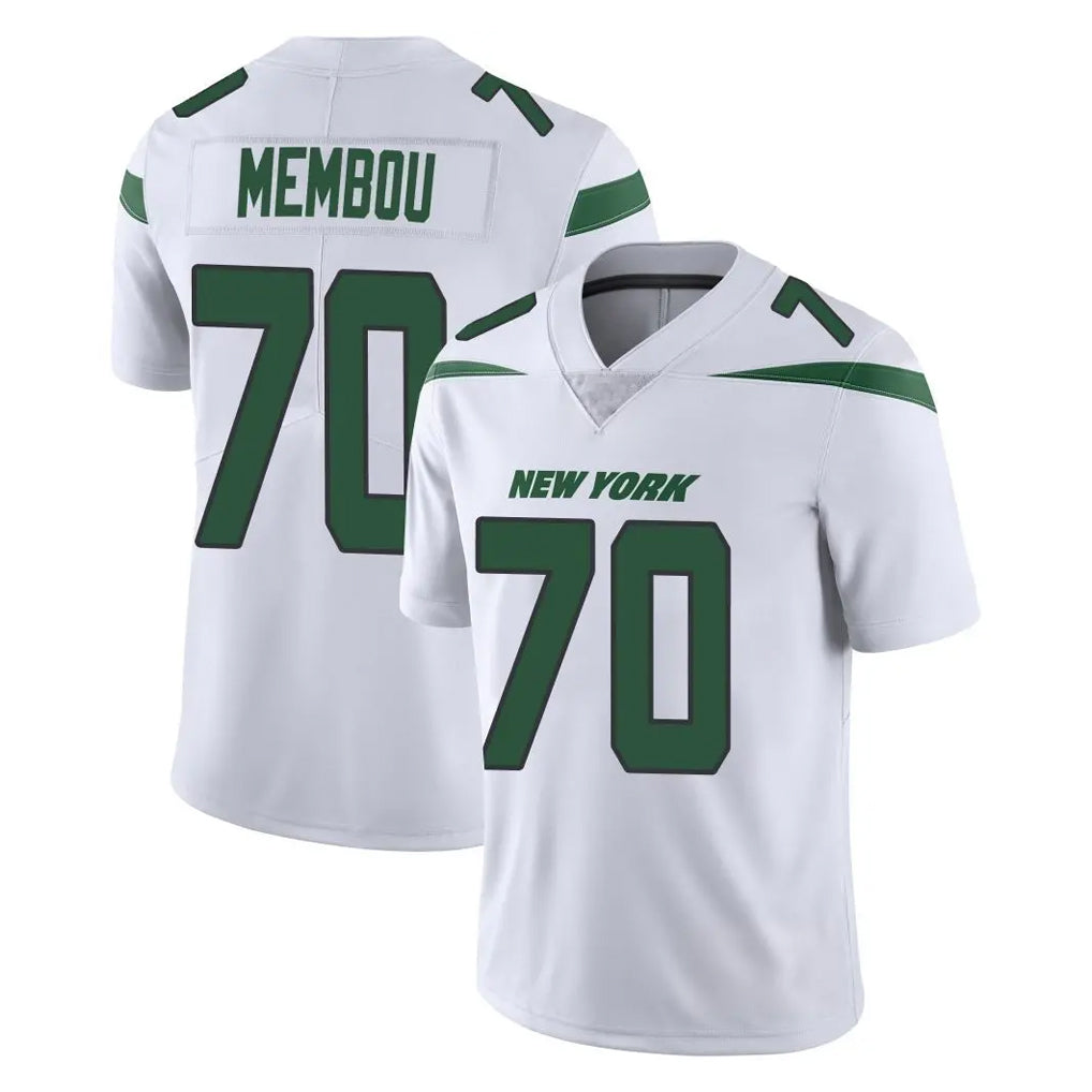NY.Jets #70 Armand Membou Player White Spotlight Limited Vapor Home Game Edoa Stitched Jerseys