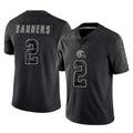 C.Browns #2 Shedeur Sanders Player Black Reflective Home Game Edoa Stitched Jerseys