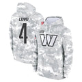 W.Commanders #4 Frankie Luvu Player Arctic Camo Limited Salute to Service Pullover Hoodies Game Edoa Stitched Jerseys