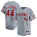 C.Reds #44 Elly De La Cruz Player Gray Home Limited Edoa Stitched Jerseys