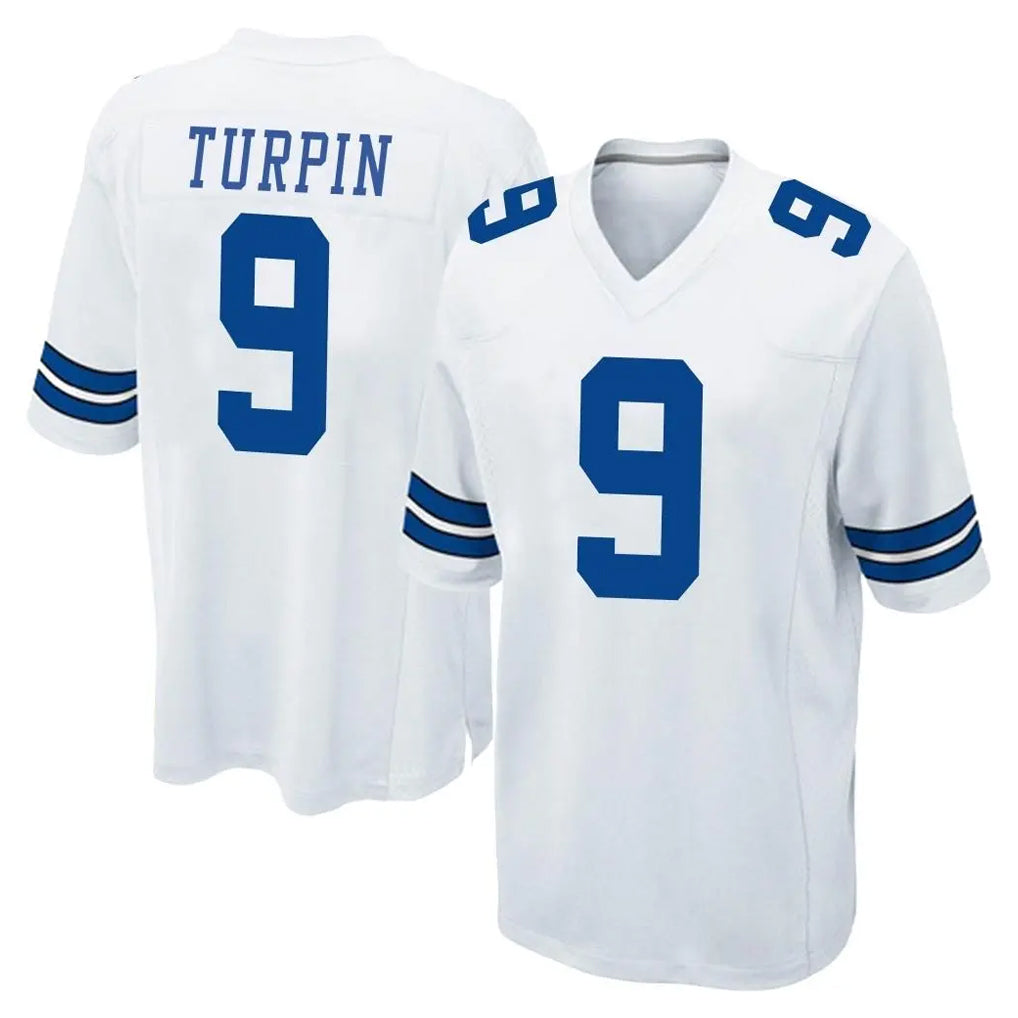 D.Cowboys #9 KaVontae Turpin Player White Home Game Edoa Stitched Jerseys