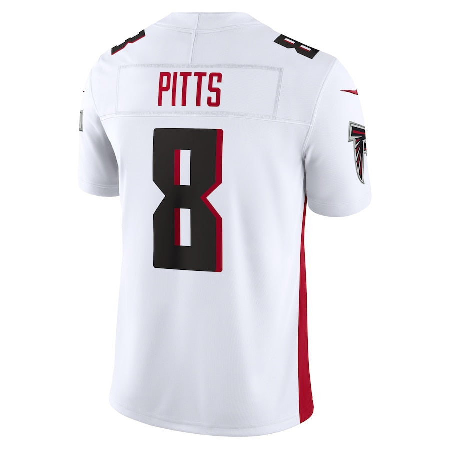 A.Falcons #8 Kyle Pitts Sr. Player White Vapor F.U.S.E. Limited Edoa Stitched Jerseys