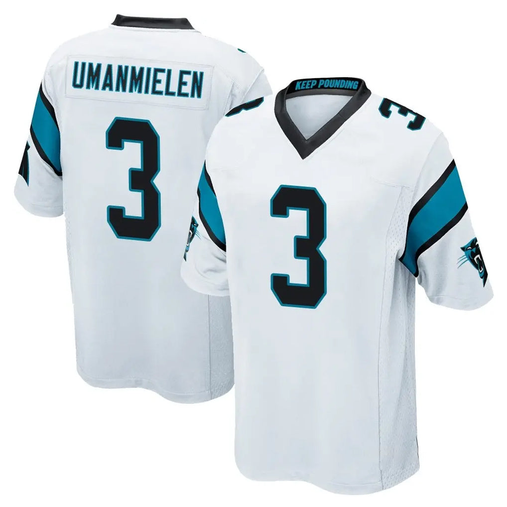 C.Panthers #3 Princely Umanmielen Player White Game Edoa Stitched Jerseys