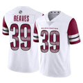W.Commanders #39 Jeremy Reaves Player White Limited Vapor Home Game Edoa Stitched Jerseys