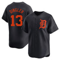 D.Tigers #13 Dillon Dingler Player Navy Home Limited Edoa Stitched Jerseys
