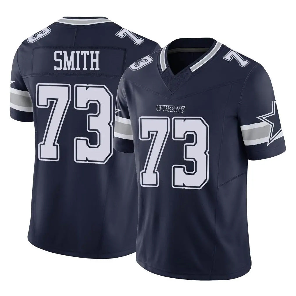 D.Cowboys #73 Tyler Smith Player Navy Limited Vapor F.U.S.E. Home Game Edoa Stitched Jerseys