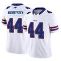 B.Bills #44 Joe Andreessen Player White Vapor F.U.S.E. Limited Home Game Edoa Stitched Jerseys