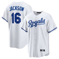 KC.Royals #16 Bo Jackson Player White Home Game Edoa Stitched Jerseys