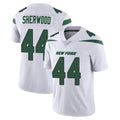 NY.Jets #44 Jamien Sherwood Player White Spotlight Limited Vapor Home Game Edoa Stitched Jerseys