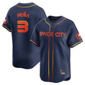 H.Astros #3 Jeremy Pe?a Player Navy City Connect Home Limited Edoa Stitched Jerseys