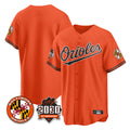 B.Orioles ## Orioles Blank Player Orange 30th Anniversary of 2131 Home Game Edoa Stitched Jerseys