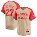 H.Astros #27 Jose Altuve Player Cream American League All-Star Game Limited Edoa Stitched Jerseys