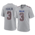 B.Bills #3 Damar Hamlin Player Gray Home Game Edoa Stitched Jerseys