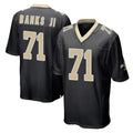NO.Saints #71 Kelvin Banks Jr. Player Black Home Game Edoa Stitched Jerseys